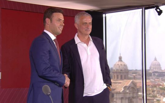 Tiago Pinto e Josè Mourinho - Foto ANSA - Ilromanista.it.jpg