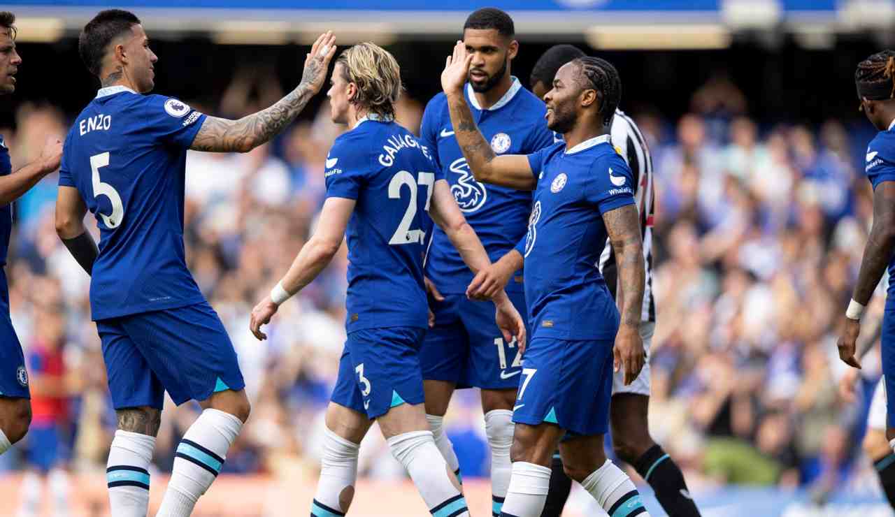 Il Chelsea festeggia un goal in Premier League - Foto ANSA - Ilromanista.it