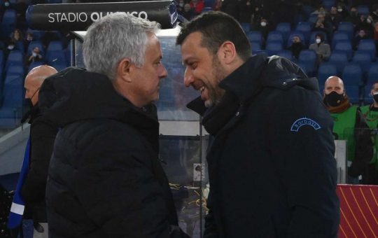 Mourinho e D'Aversa - Lapresse - ilromanista.it