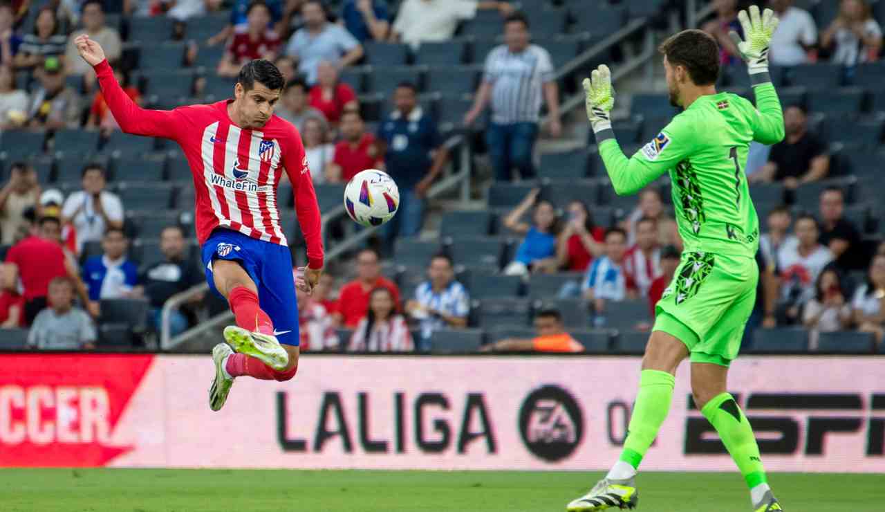 Alvaro Morata sta per segnare - Foto ANSA - Ilromanista.it