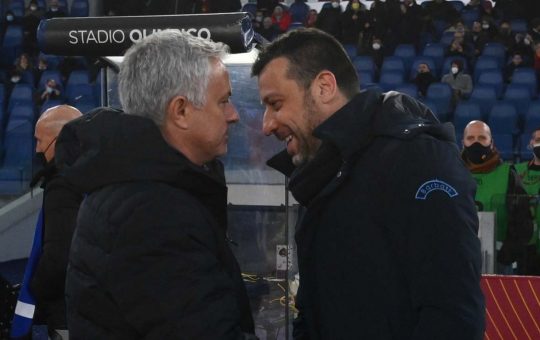 José Mourinho e Roberto D'Aversa