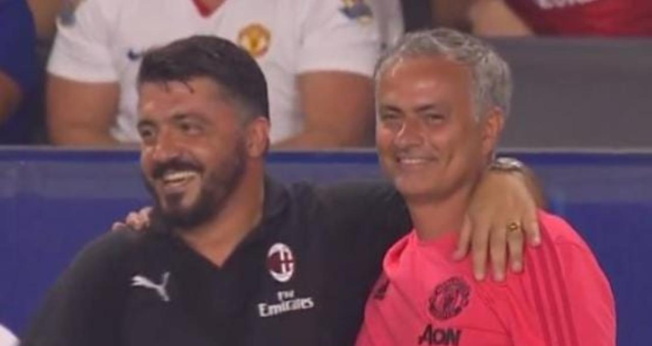 Gattuso e Mourinho