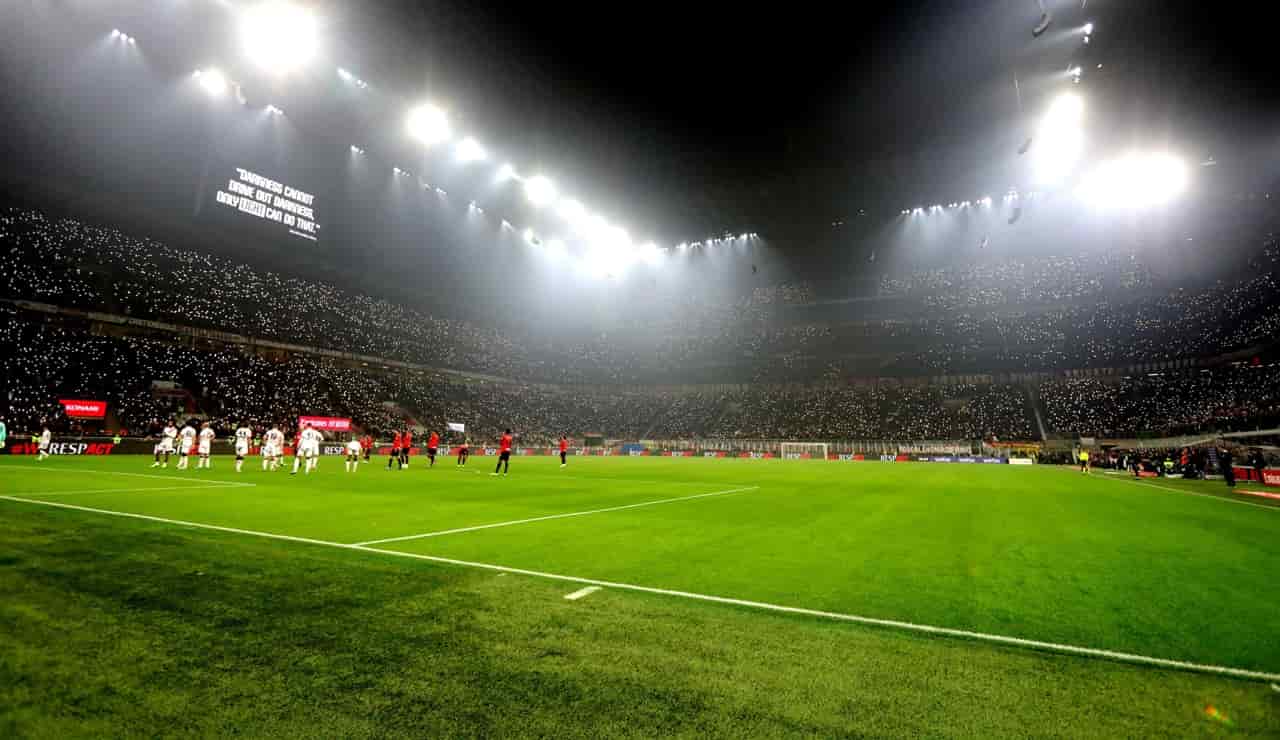 Lo Stadio San Siro durante una gara del Milan - Foto ANSA - Ilromanista.it