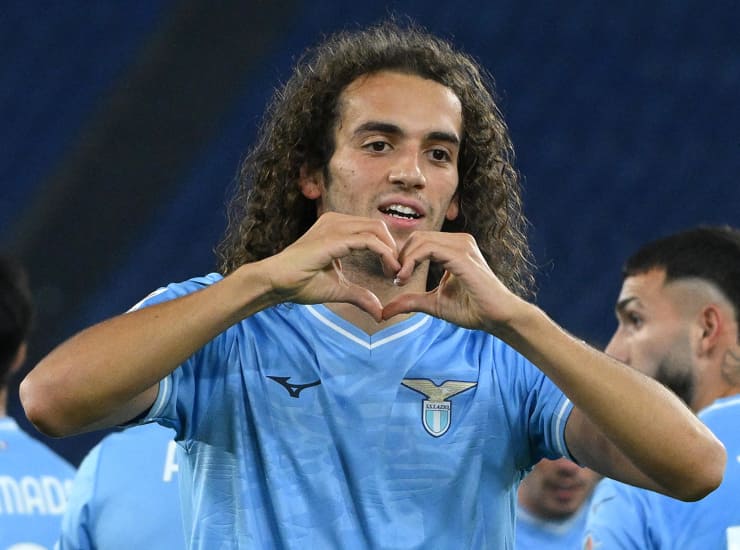 Guendouzi festeggia una rete segnata con la maglia della Lazio - Foto ANSA - Ilromanista.it