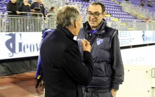 Zeman e Maurizio Sarri - Foto Lapresse - Ilromanista.it