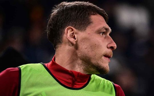 Andrea Belotti con la maglia della Roma - Foto Lapresse - Ilromanista.it