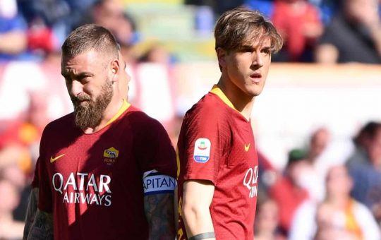 Daniele De Rossi e Nicolò Zaniolo - Foto Lapresse - Ilromanista.it