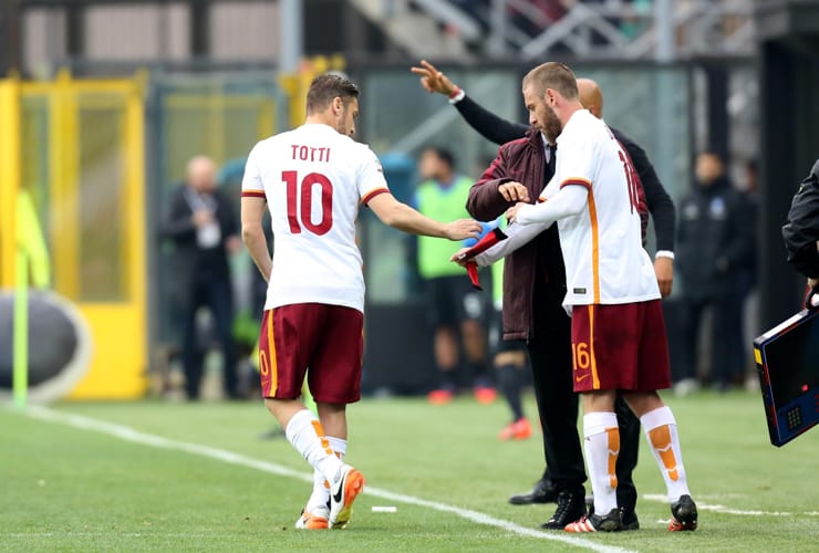 Francesco Totti e Daniele De Rossi - Foto Lapresse - Ilromanista.it