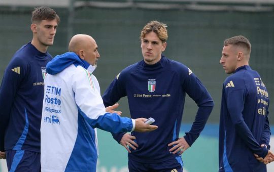 Luciano Spalletti in un allenamento della Nazionale - Foto Lapresse - Ilromanista.it