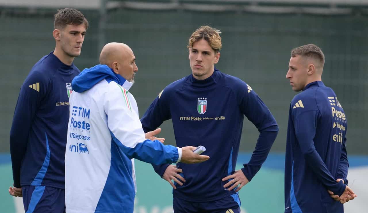 Luciano Spalletti in un allenamento della Nazionale - Foto Lapresse - Ilromanista.it