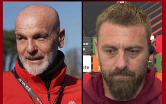 Pioli e De Rossi - Fonte AllMilan.it tramite Facebook - Ilromanista.it