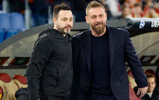 Roberto De Zerbi e Daniele De Rossi - ANSA - Ilromanista.it