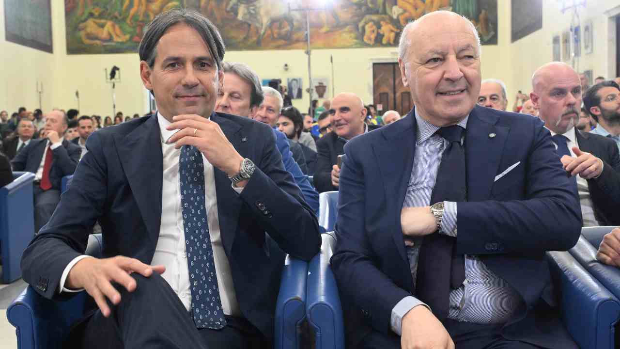 Simone Inzaghi e Beppe Marotta - ANSA - Ilromanista.it