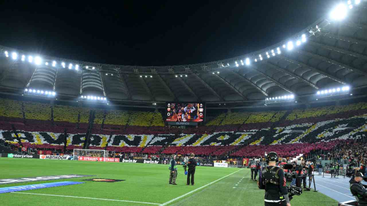 La splendida coreografia dei tifosi della Roma - ANSA - Ilromanista.it