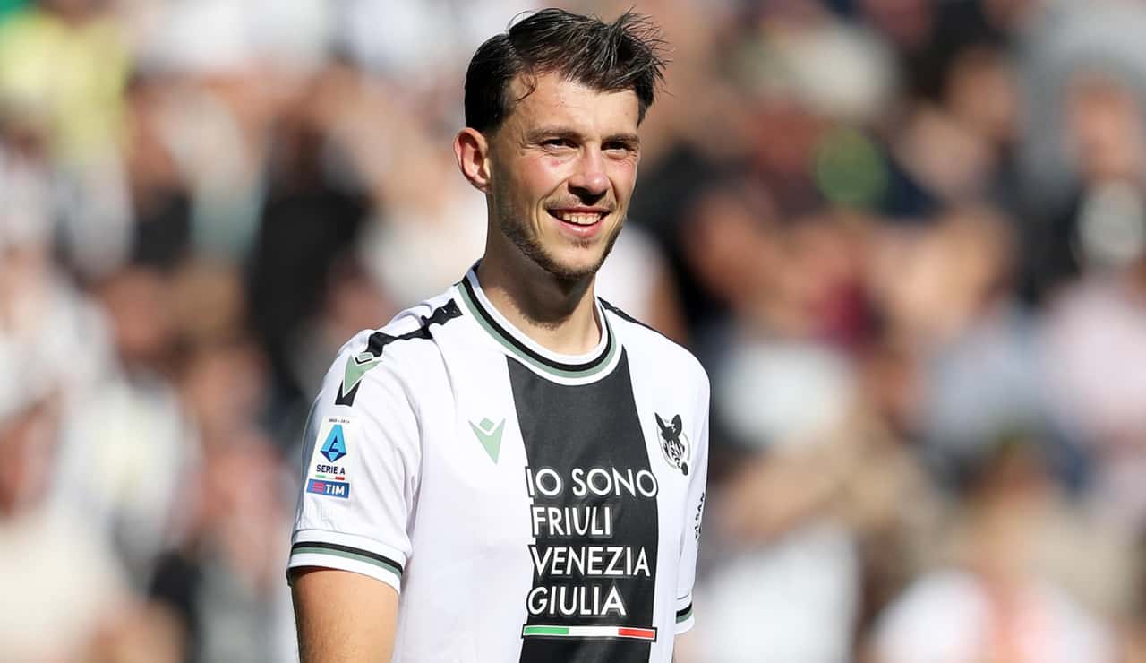 Samardzic con la maglia dell'Udinese - Foto ANSA - Ilromanista.it
