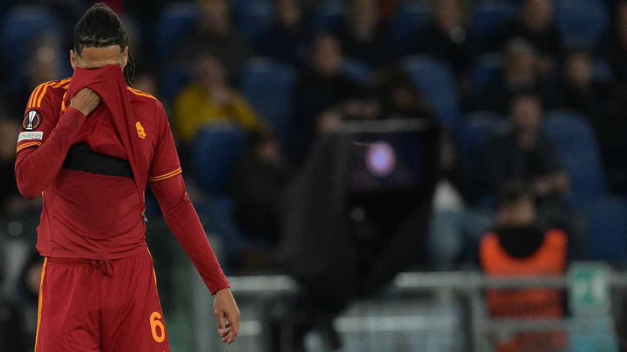 La delusione di Smalling - Lapresse - Ilromanista.it