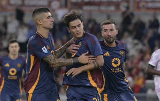 Mancini, Dybala e Cristante - Lapresse - Ilromanista.it