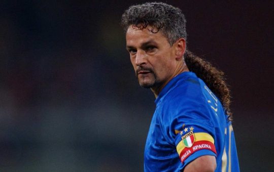 Roberto Baggio con la maglia della Nazionale - Lapresse - Ilromanista.it