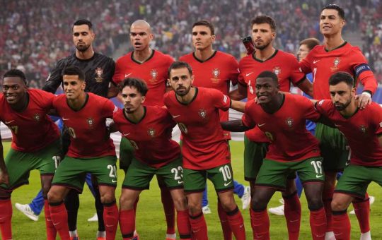 Il Portogallo in una recente partita - Foto Lapresse - Ilromanista.it