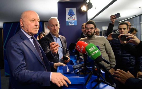 Il Presidente dell'Inter Beppe Marotta - Lapresse - Ilromanista.it