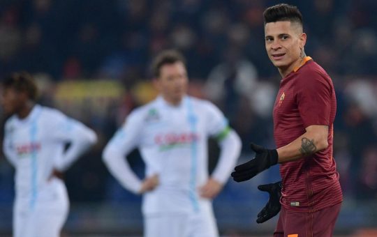 Iturbe in campo con la maglia della Roma - Foto Lapresse - Ilromanista.it