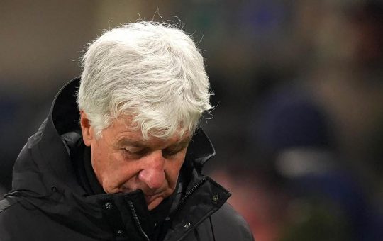 Gian Piero Gasperini deluso - Foto Lapresse - Ilromanista.it