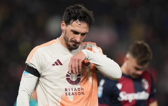 Mats Hummels deluso - Foto Lapresse - Ilromanista.it