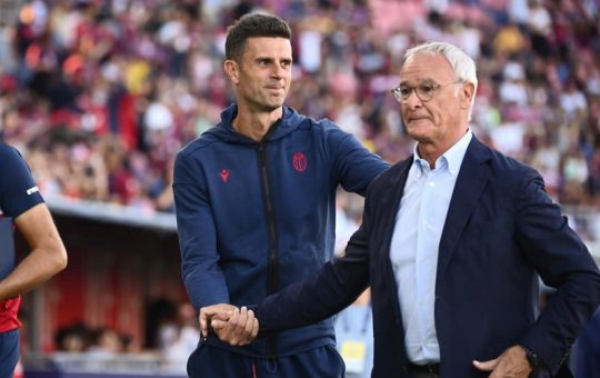 Thiago Motta e Claudio Ranieri - Foto Lapresse - Ilromanista.it