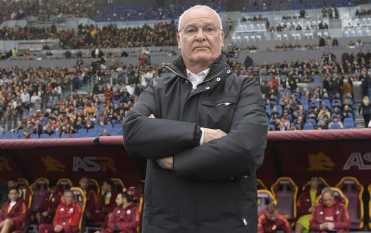 Claudio Ranieri a bordo campo - Foto Lapresse - Ilromanista.it