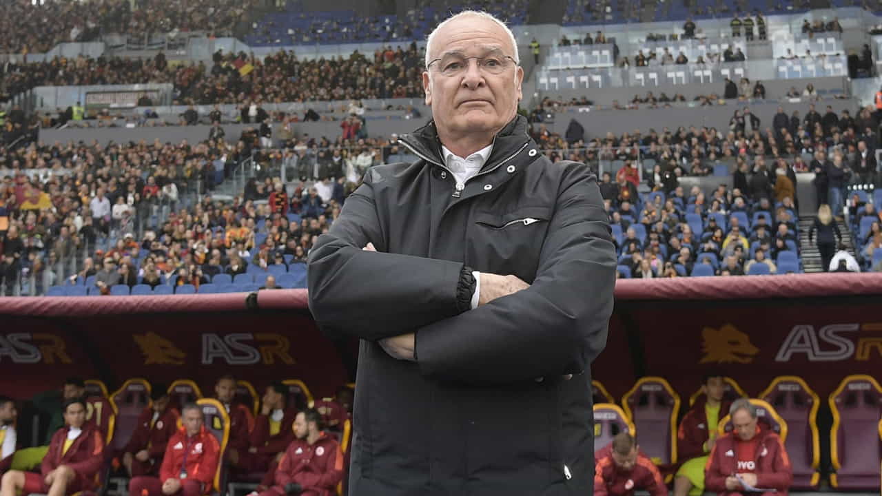 Claudio Ranieri a bordo campo - Foto Lapresse - Ilromanista.it