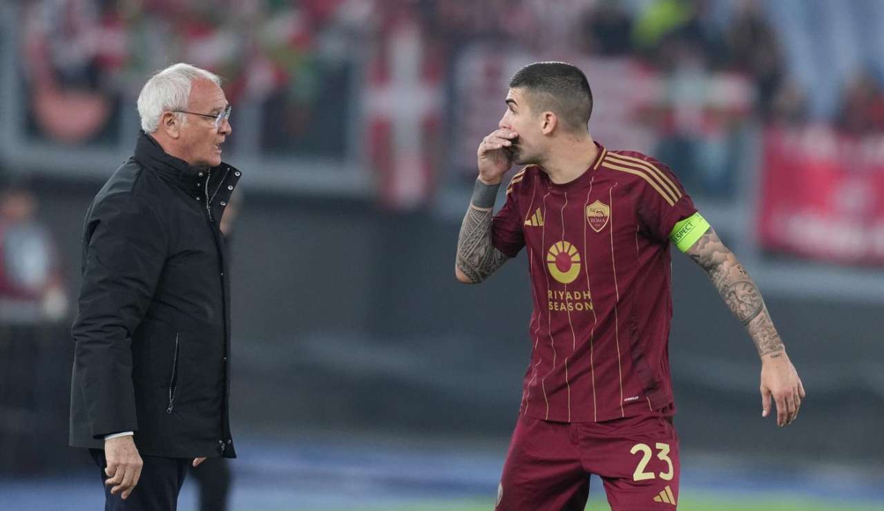 Claudio Ranieri e Gianluca Mancini - Lapresse - Ilromanista.it