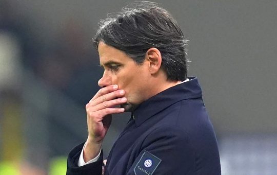 Il tecnico interista Simone Inzaghi - Lapresse - Ilromanista.it