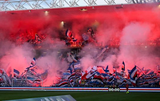I tifosi della Sampdoria - Foto Lapresse - Ilromanista.it