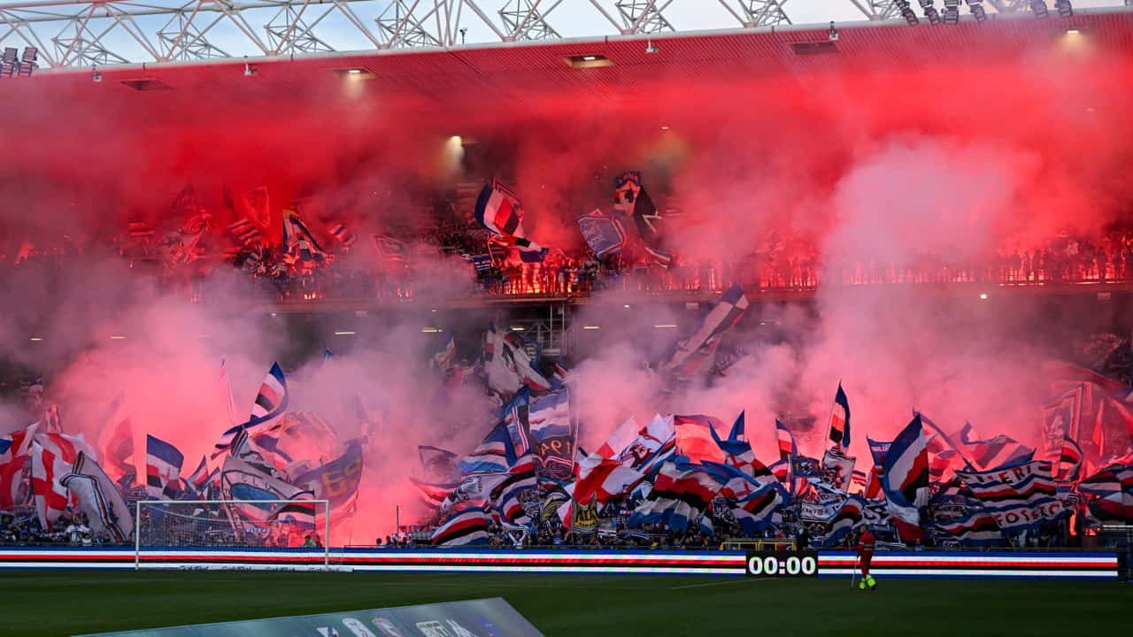 I tifosi della Sampdoria - Foto Lapresse - Ilromanista.it