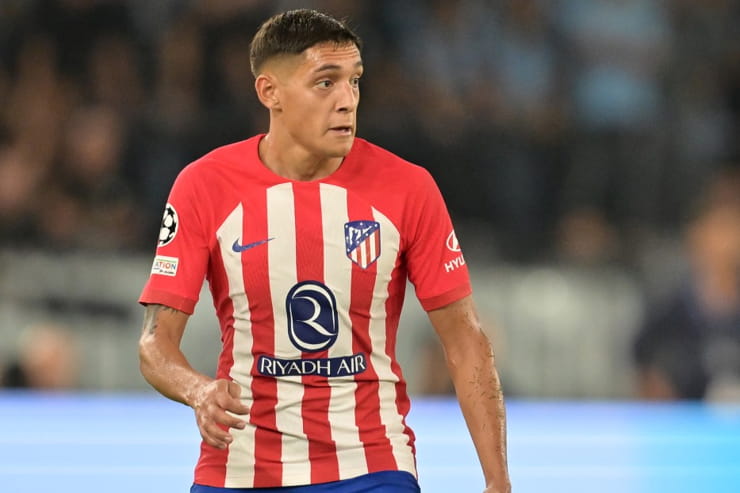 Molina in campo con la maglia dell'Atletico Madrid - Foto Lapresse - Ilromanista.it