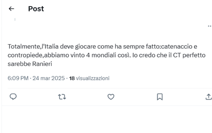 Ranieri CT della Nazionale