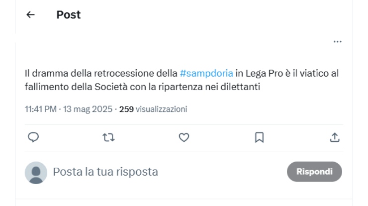 La Samp verso la Serie C