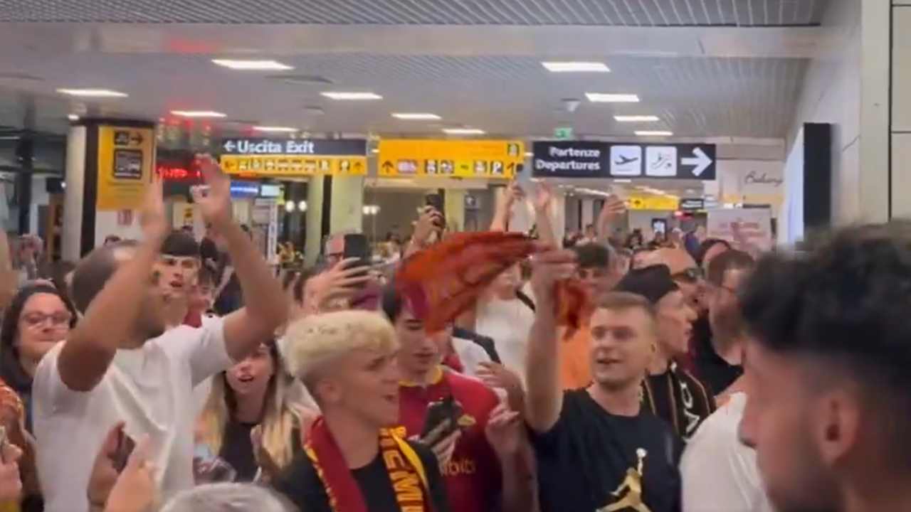 Tifosi giallorossi in festa