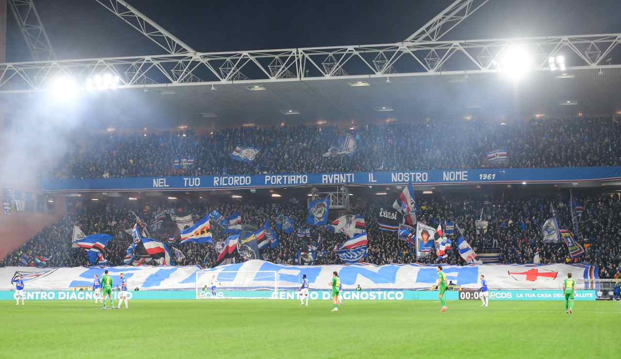 I tifosi della Sampdoria a Marassi - Lapresse - Ilromanista.it