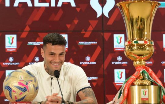 Il sorriso di Gianluca Scamacca - Lapresse - Ilromanista.it