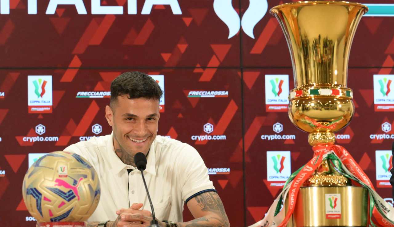 Il sorriso di Gianluca Scamacca - Lapresse - Ilromanista.it