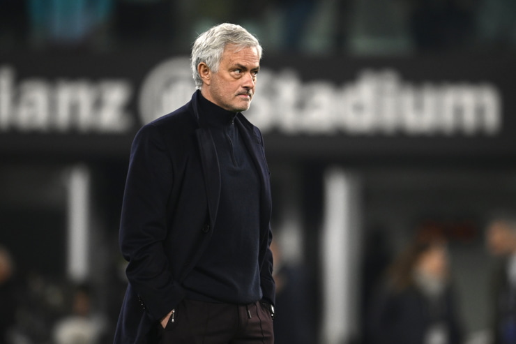 Josè Mourinho all'Olimpico - Foto Lapresse - Ilromanista.it