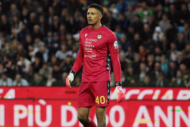 Okoye in campo con la maglia dell'Udinese - Foto Lapresse - Ilromanista.it