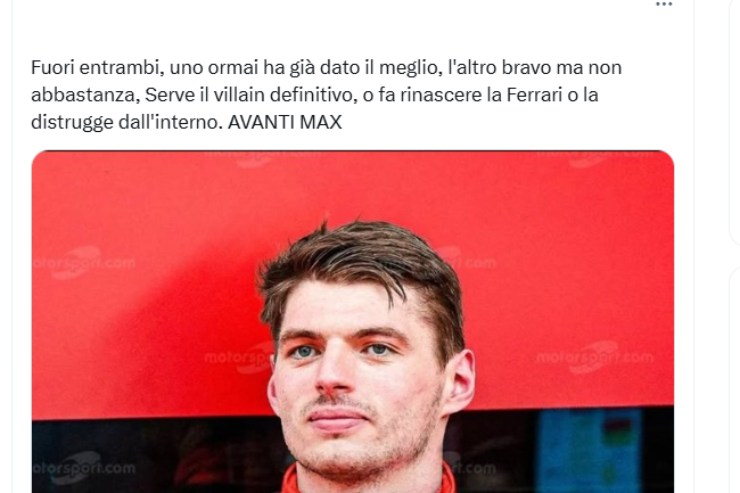 I tifosi sognano Verstappen