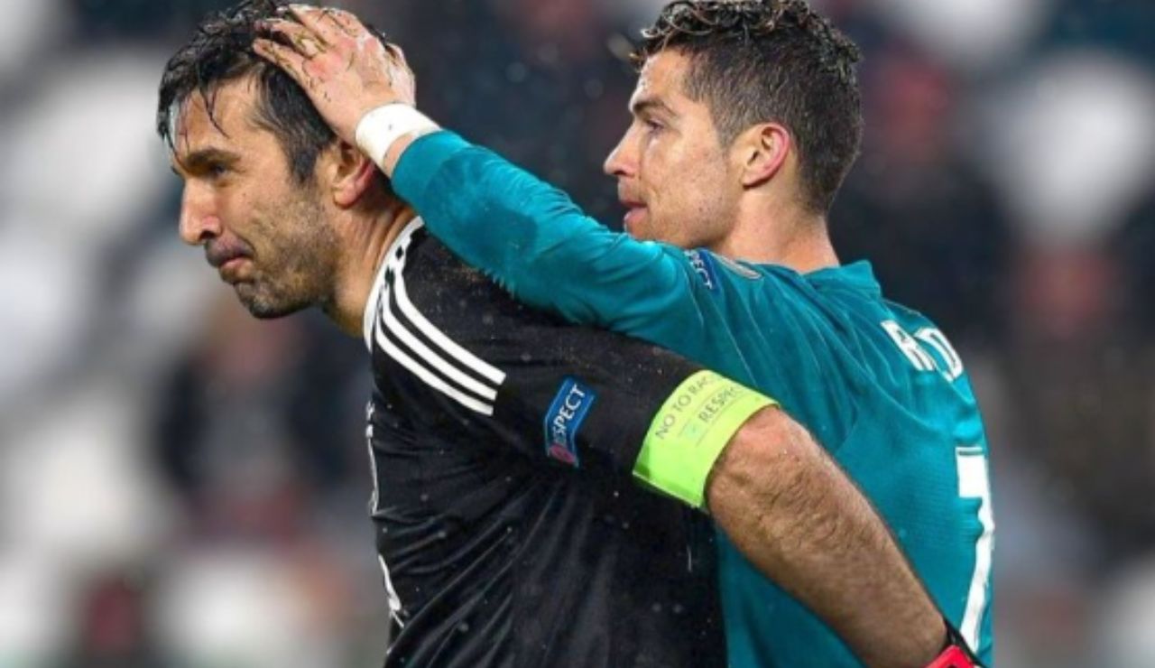 Ronaldo e Buffon quando erano avversari