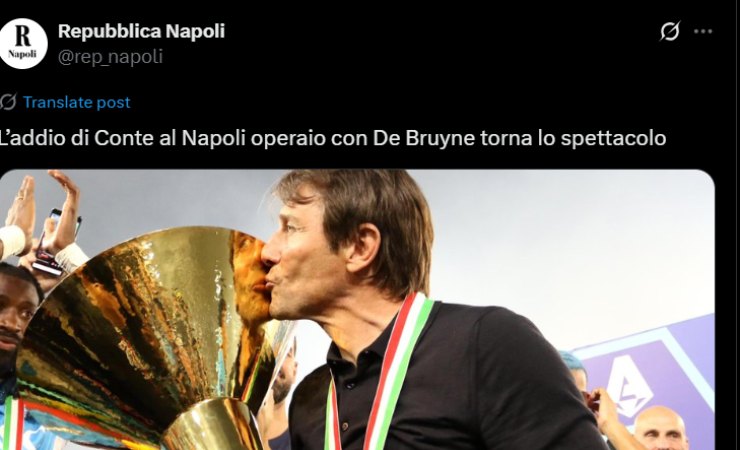 Conte rimane in azzurro 