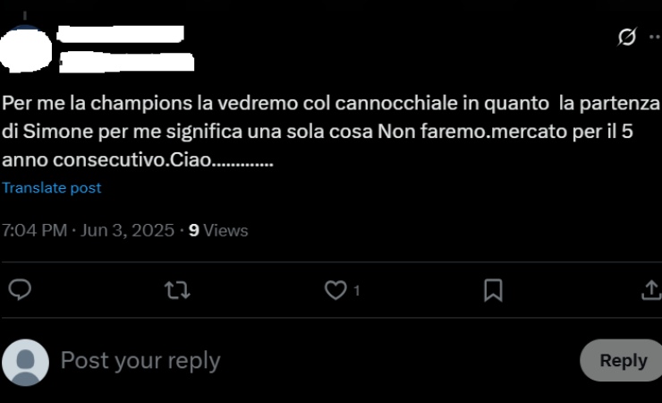 Inter senza operazioni di calciomercato 