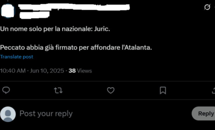 Juric per la Nazionale 
