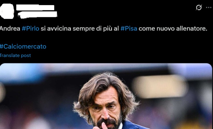 Pisa su Pirlo 