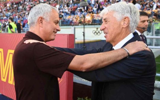 José Mourinho e Gian Piero Gasperini